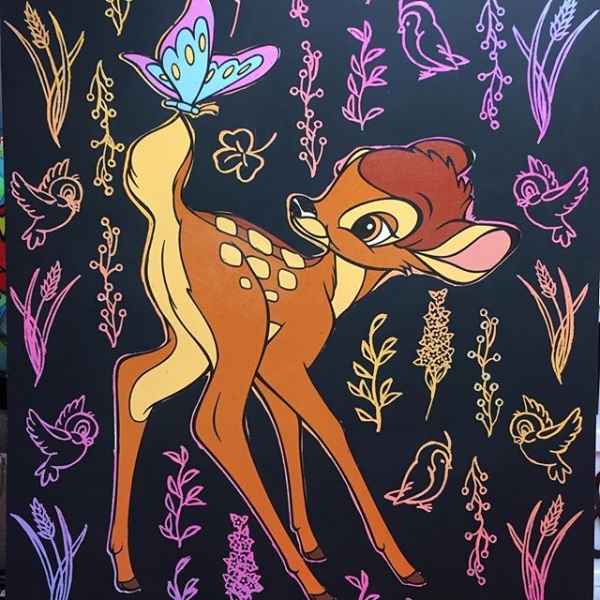 Carte à gratter Bambi